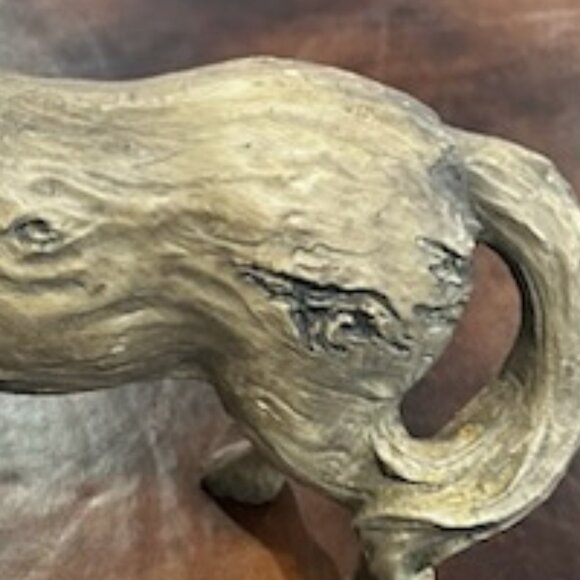 NWOT Vintage Rustic Carved Horse Figurine Stallion Faux Wood - Picture 5 of 13